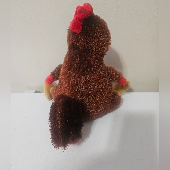 Ganz Webkinz Brown Rooster Embroidered Logo Plush Toy - Picture 5 of 7